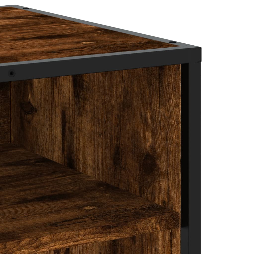 TV ormarić boja hrasta 91x40x46 cm konstruirano drvo i metal