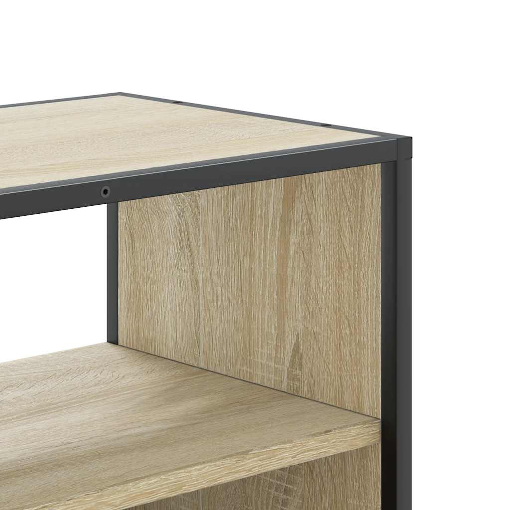 TV ormarić boja hrasta 60x31x39,5 cm konstruirano drvo i metal