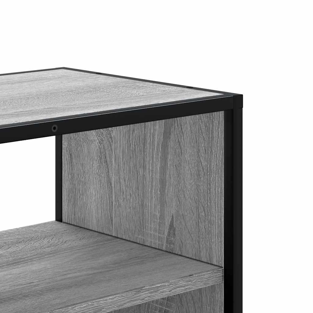 TV ormarić sivi Sonoma 80x31x39,5 cm Konstruirano drvo i metal
