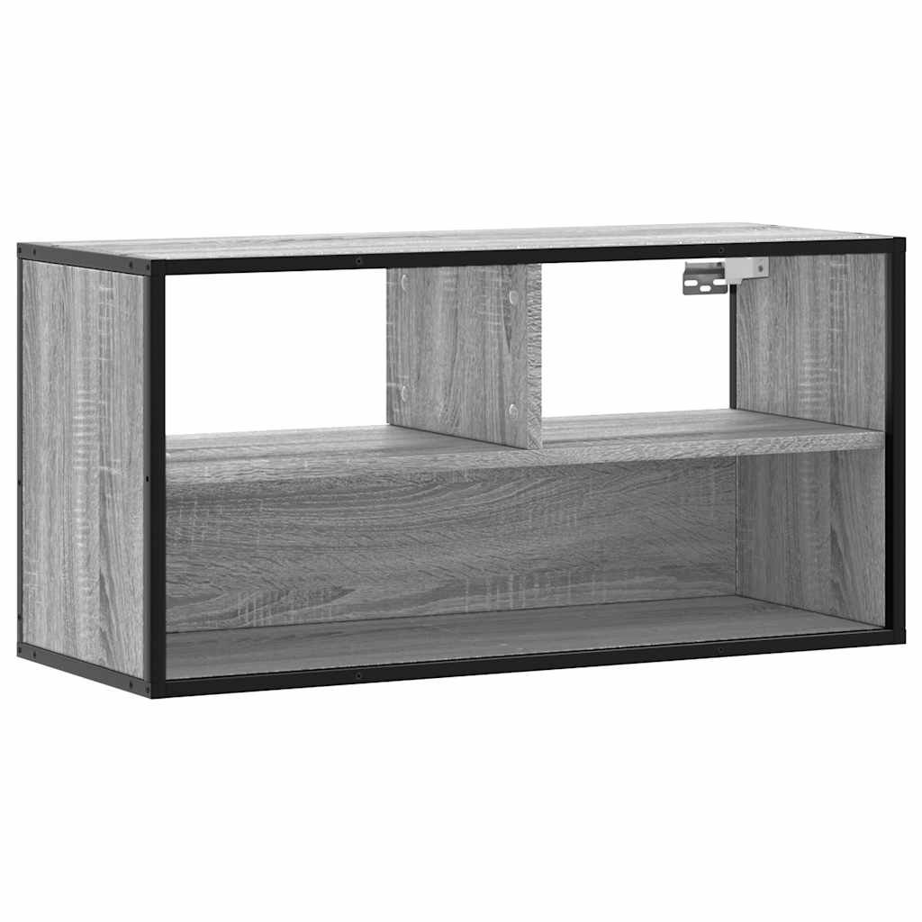 TV ormarić sivi Sonoma 80x31x39,5 cm Konstruirano drvo i metal