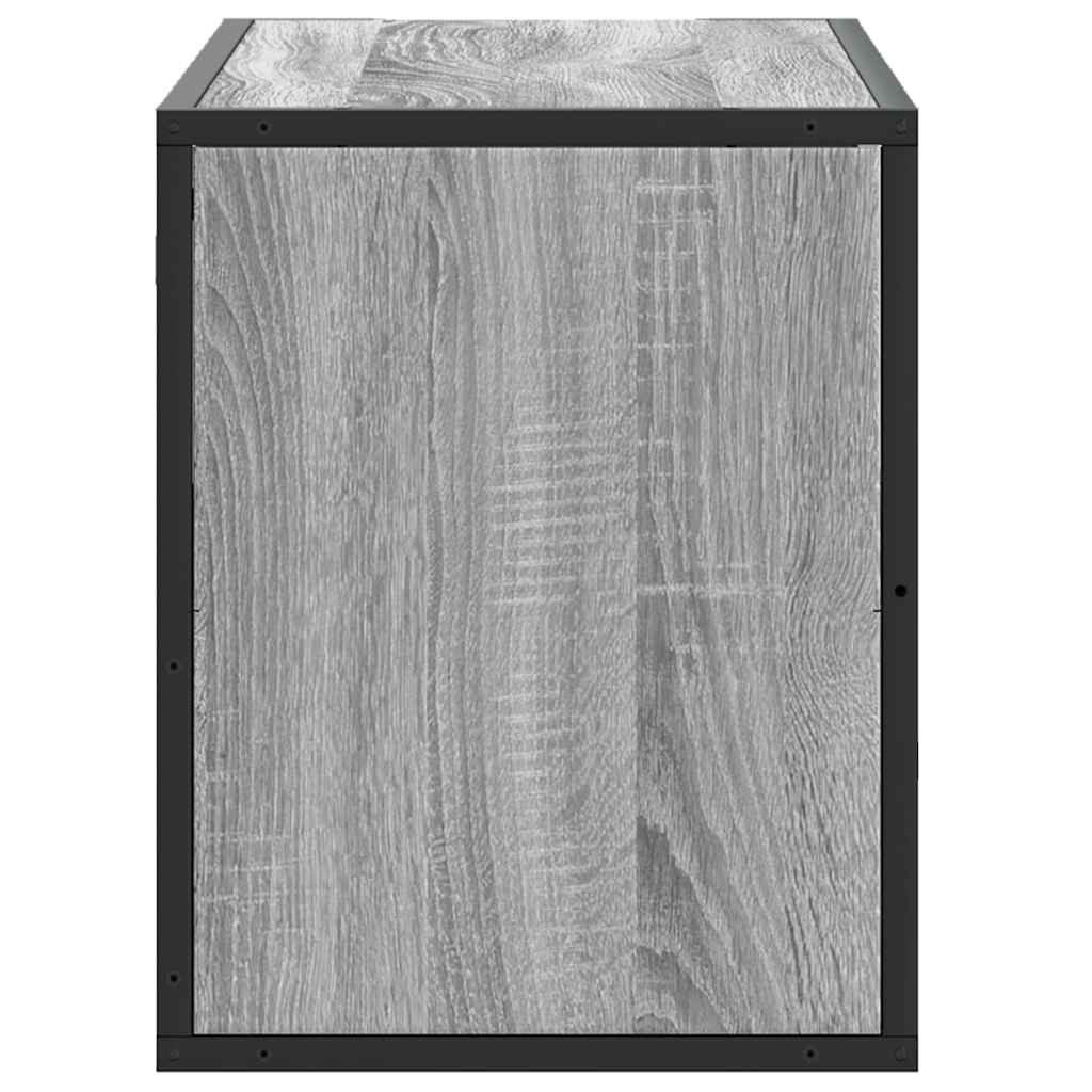 TV ormarić sivi Sonoma 80x31x39,5 cm Konstruirano drvo i metal Siva