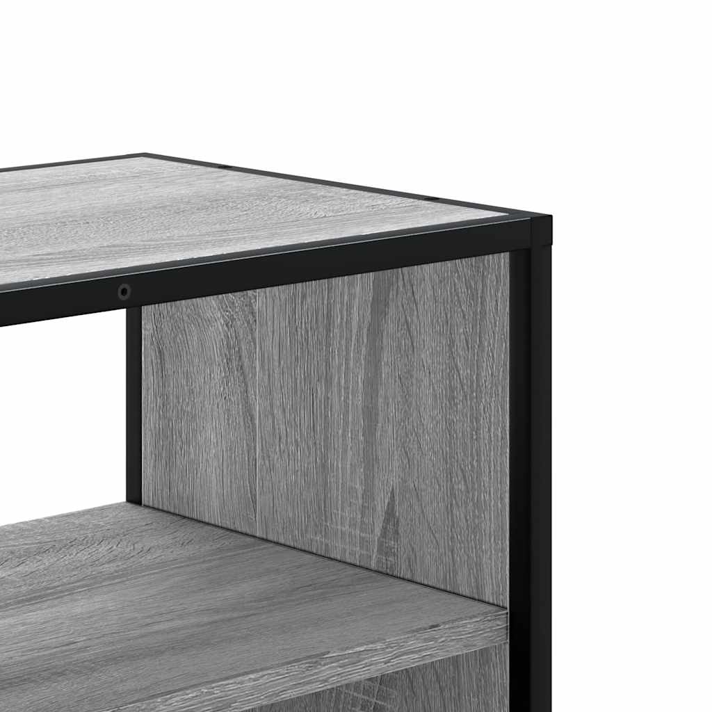 TV ormarić sivi Sonoma 80x31x39,5 cm Konstruirano drvo i metal Siva