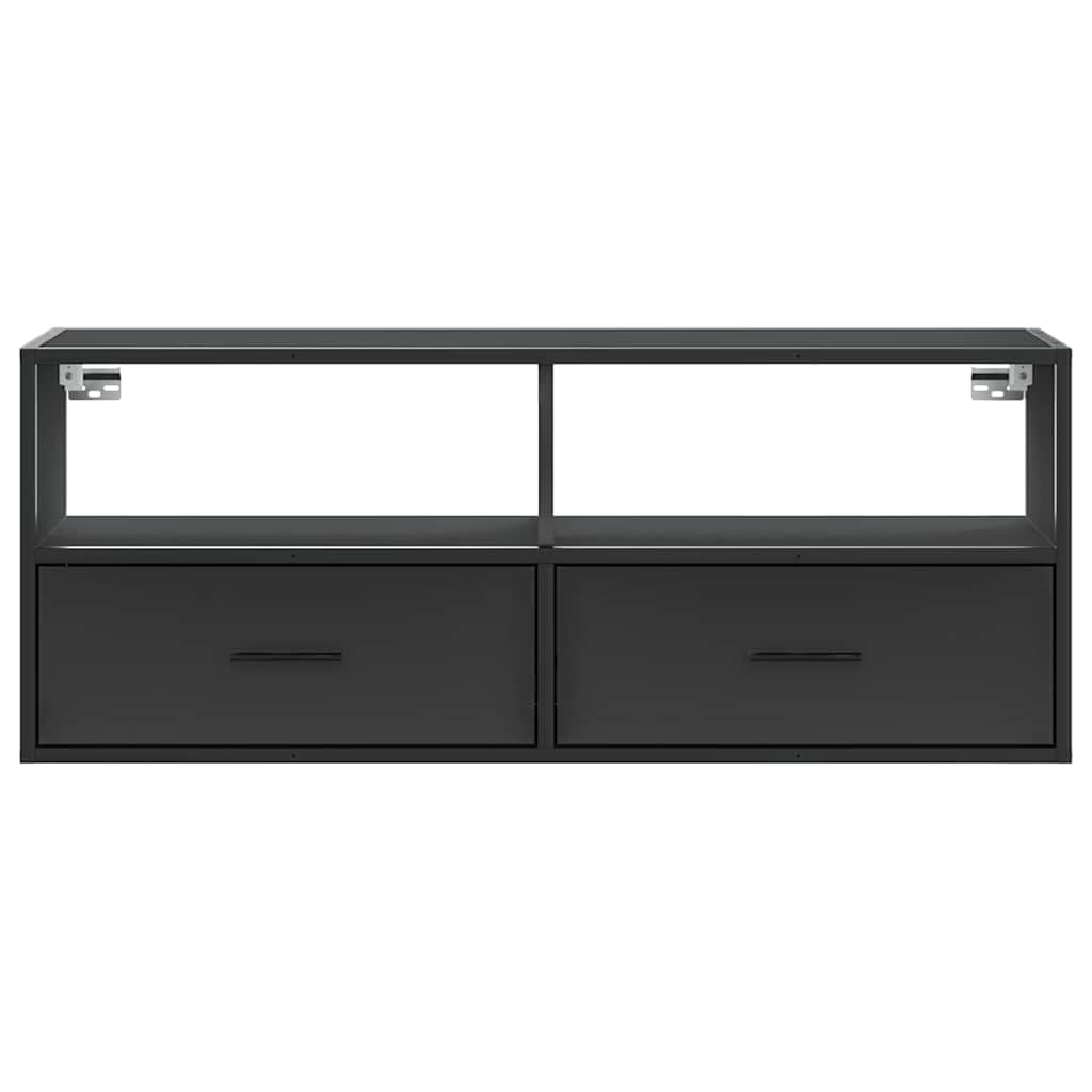 TV ormarić crni 100 x 31 x 39,5 cm konstruirano drvo i metal