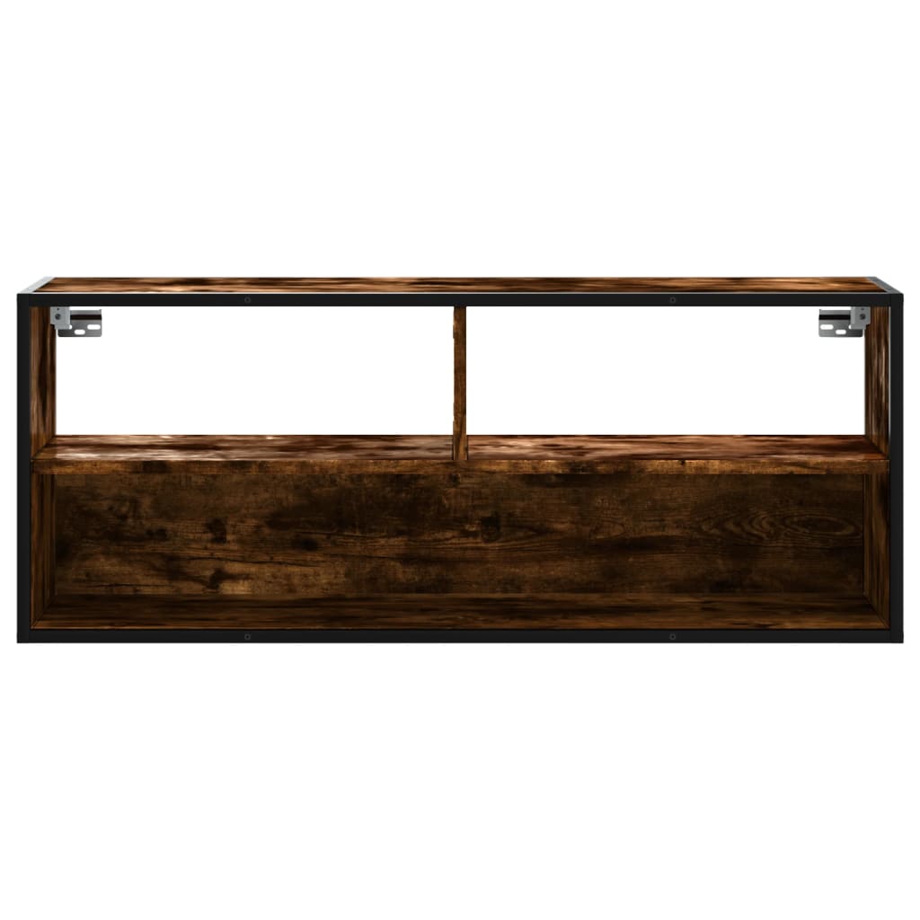 TV ormarić boja dimljenog hrasta 100x31x39,5 cm konstruirano