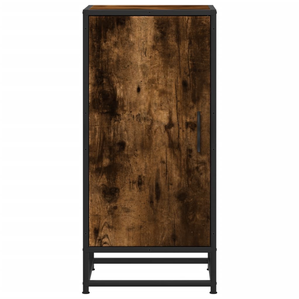 Komoda boja hrasta 35,5x35x76 cm konstruirano drvo i metal