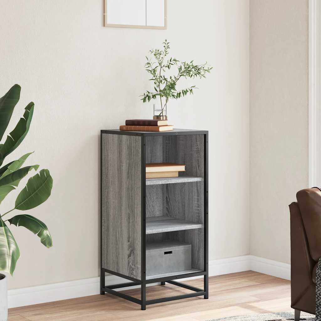 Komoda boja hrasta sonome 35,5x35x76 cm konstruirano drvo metal