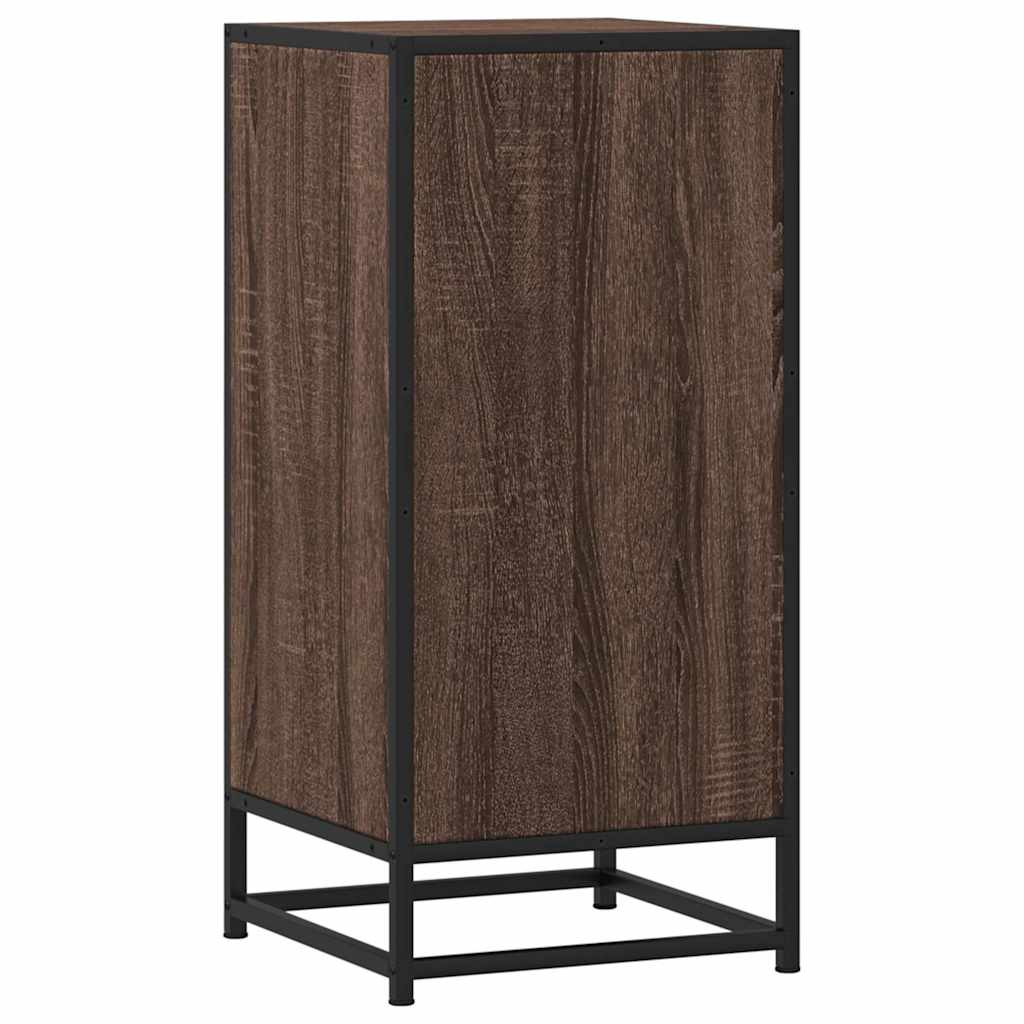 Komoda boja hrasta 35,5x35x76 cm konstruirano drvo i metal