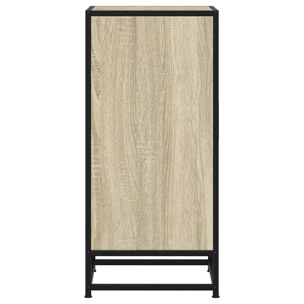 Komoda boja hrasta 35,5 x 35 x 76 cm konstruirano drvo i metal