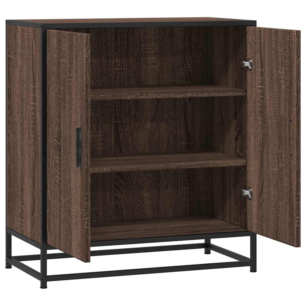 Komoda boja hrasta 68x35x76 cm konstruirano drvo i metal
