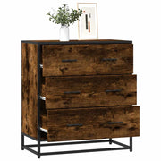 Komoda boja hrasta 68x35x76 cm konstruirano drvo i metal