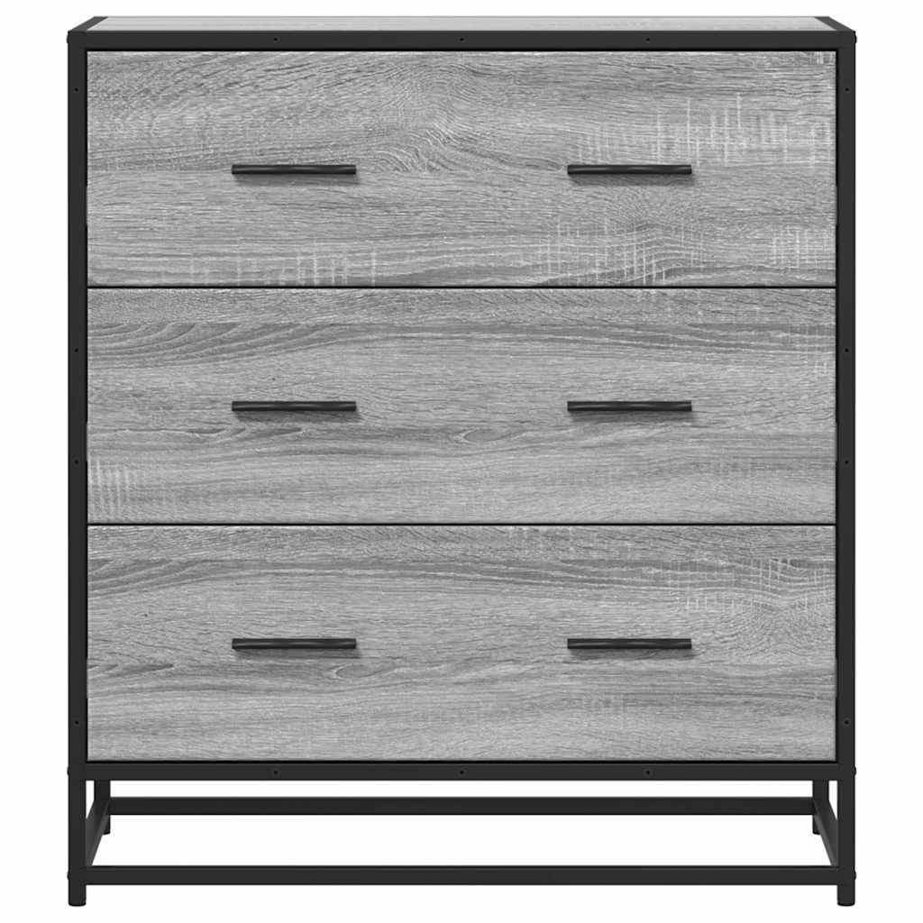 Komoda boja hrasta sonome 68x35x76 cm konstruirano drvo metal
