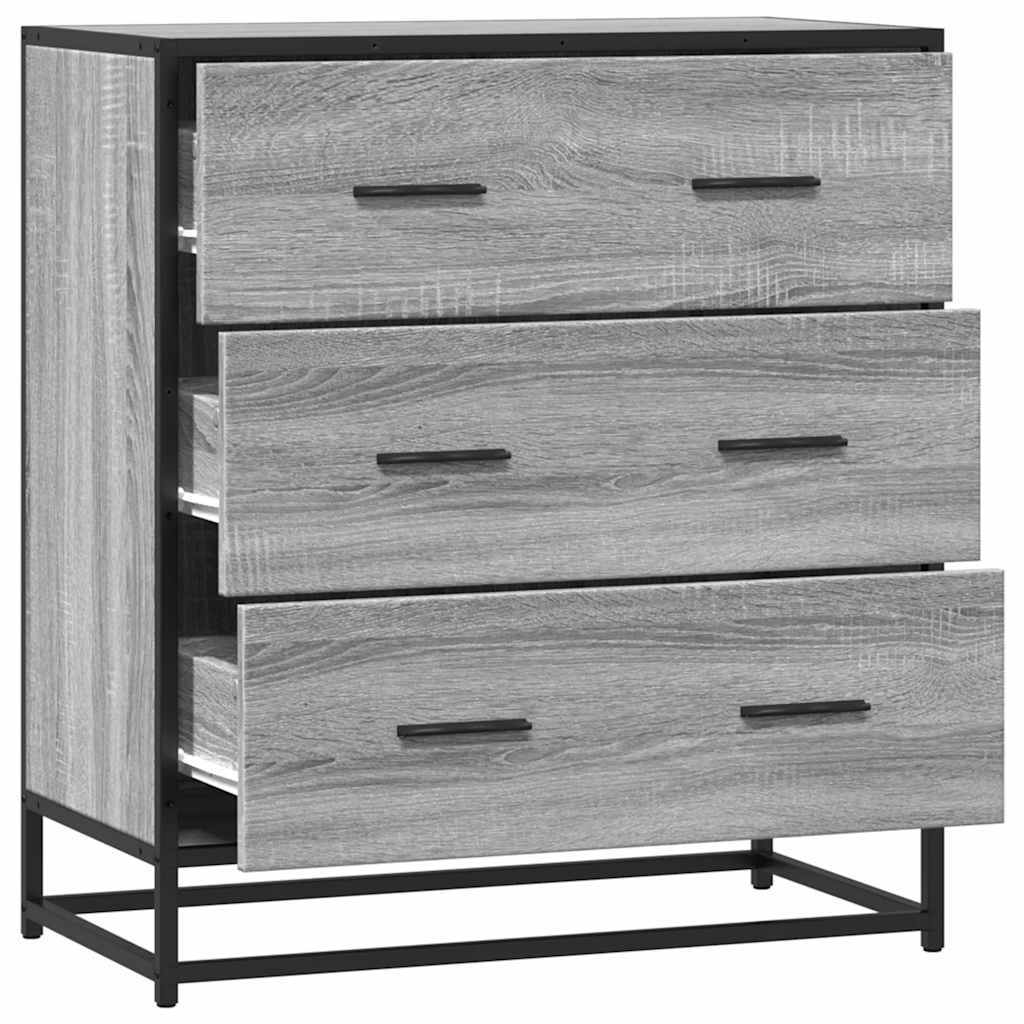 Komoda boja hrasta sonome 68x35x76 cm konstruirano drvo metal