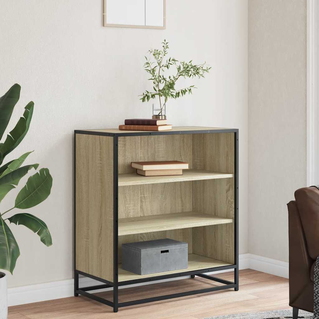 Komoda boja hrasta 68x35x76 cm konstruirano drvo i metal