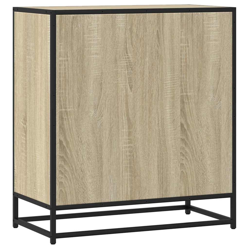 Komoda boja hrasta 68x35x76 cm konstruirano drvo i metal