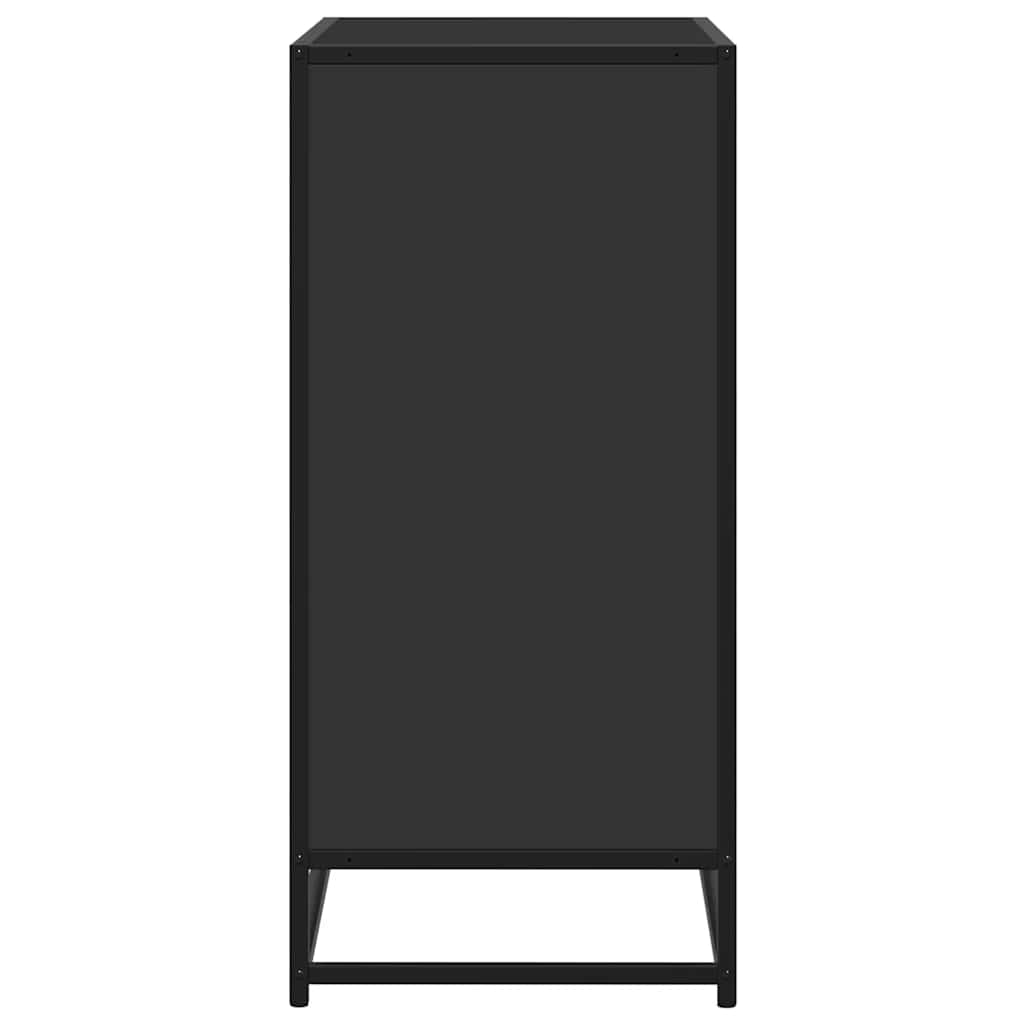 komoda crna 68x35x76 cm konstruirano drvo