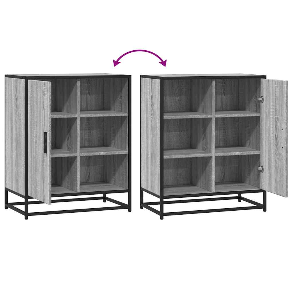 Komoda Siva Sonoma 62x35x76 cm Konstruirano drvo