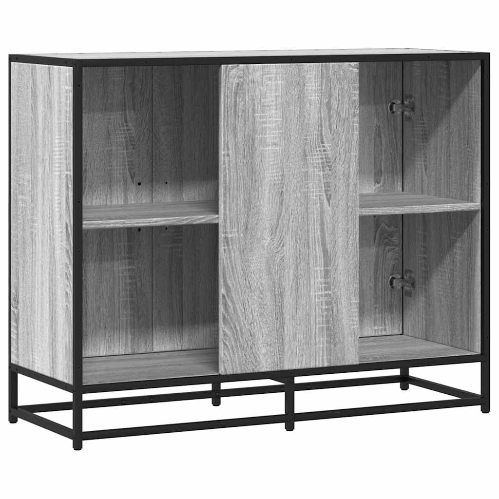 Komoda Siva Sonoma 94x35x76 cm Konstruirano drvo