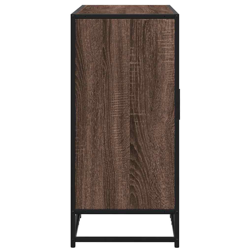 Komoda smeđi hrast 92x35x76 cm izrađeno drvo