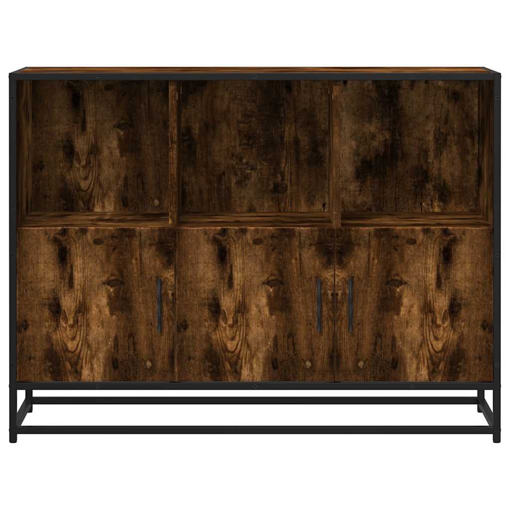 Komoda dimljeni hrast 100x35x76 cm konstruirano drvo