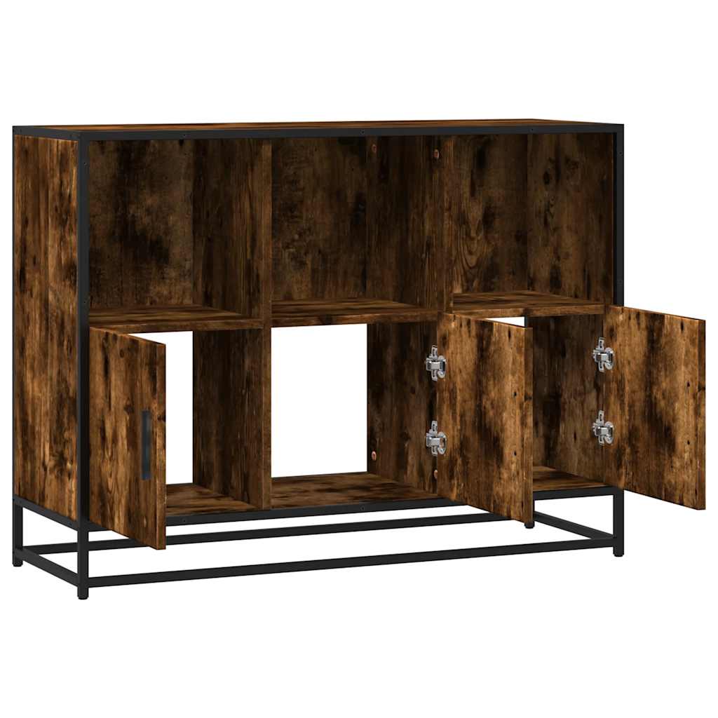 Komoda dimljeni hrast 100x35x76 cm konstruirano drvo