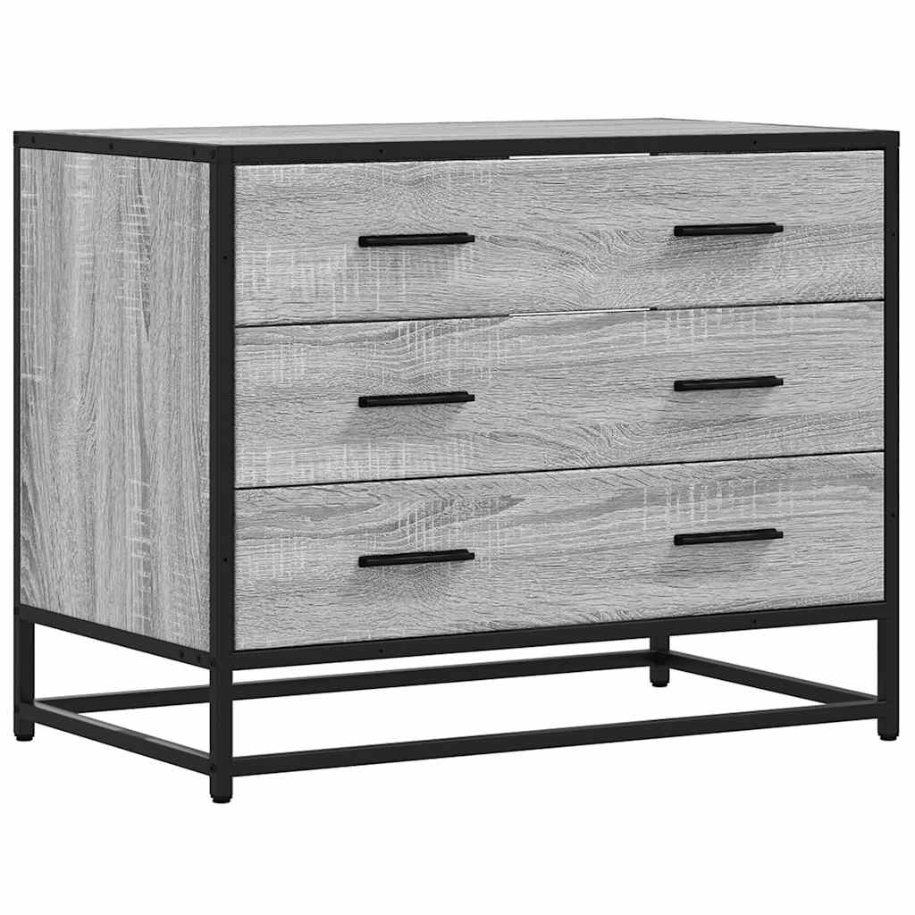 Ormarić s ladicama Siva Sonoma 70x41x56 cm Konstruirano drvo