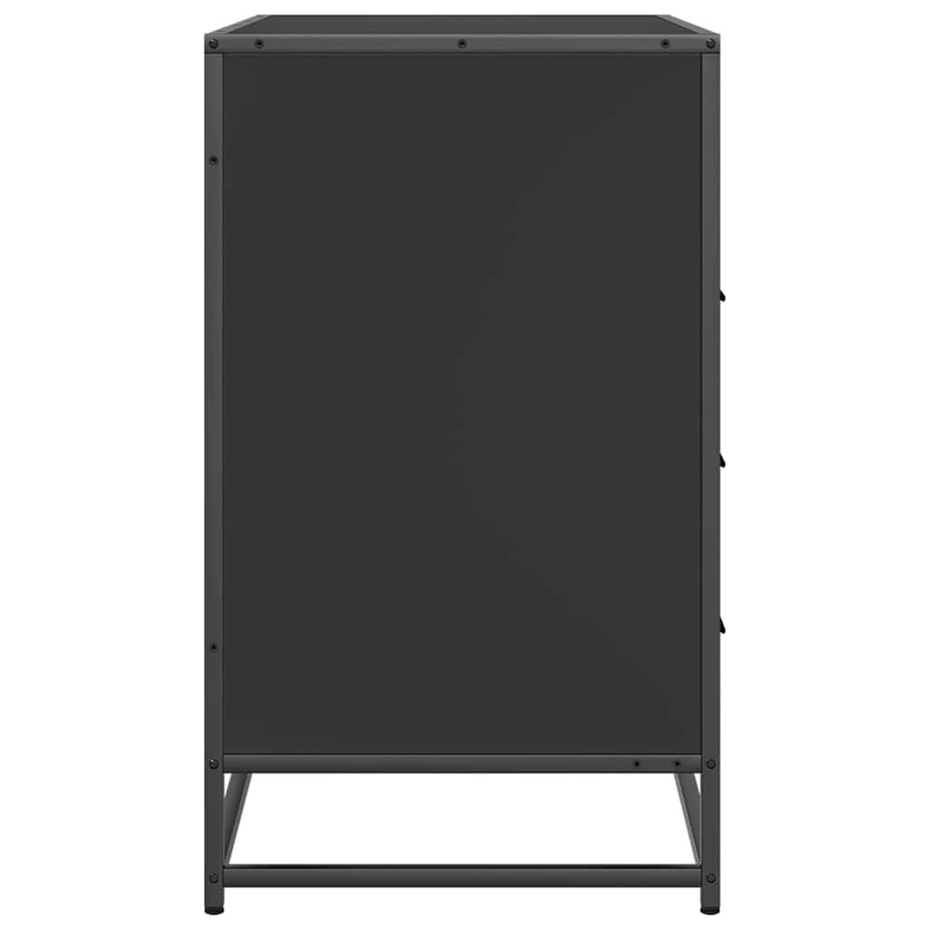 Ormar s ladicama crni 70x41x70 cm izrađeno drvo