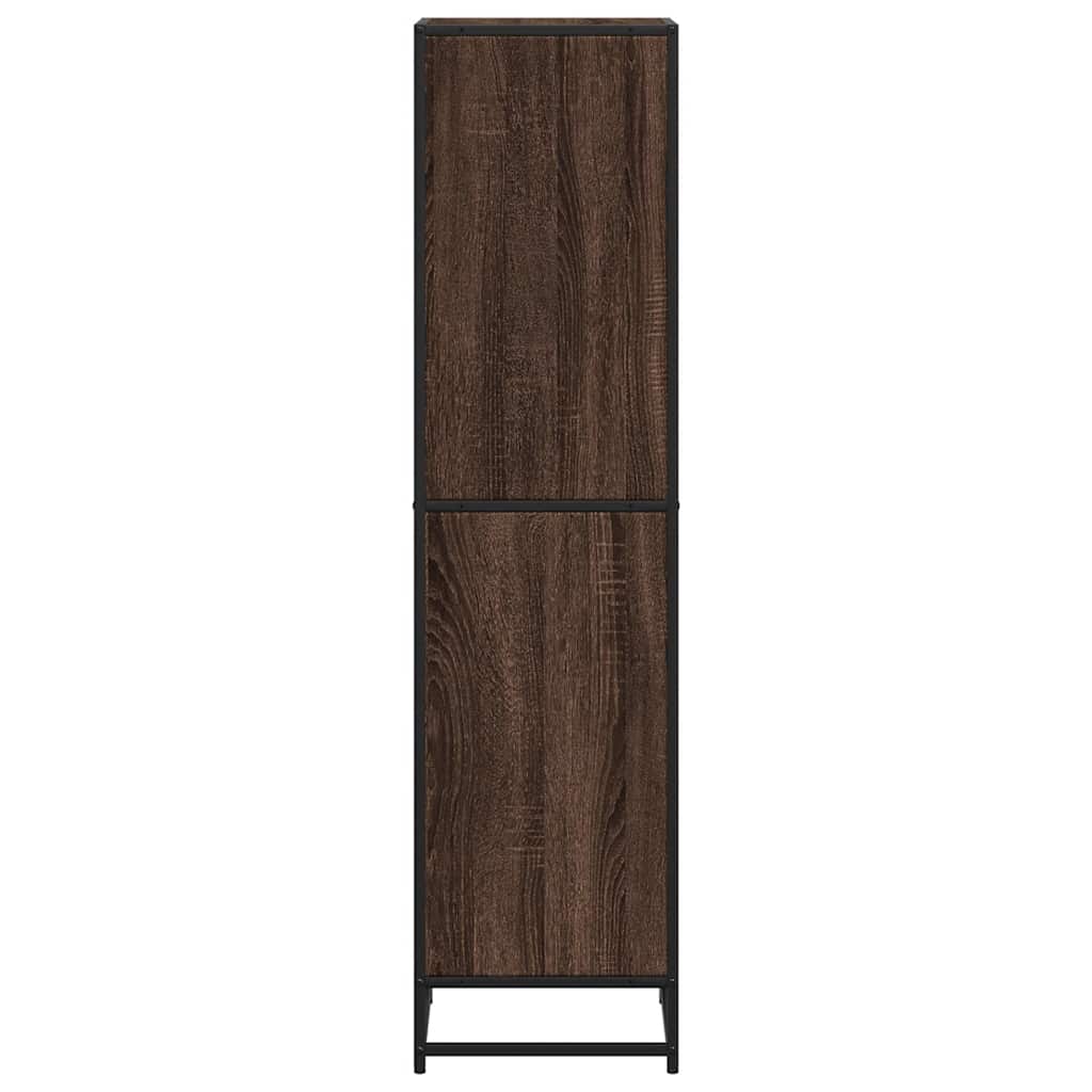 Ormarić za knjige smeđi hrast 40x35x139 cm konstruirano drvo