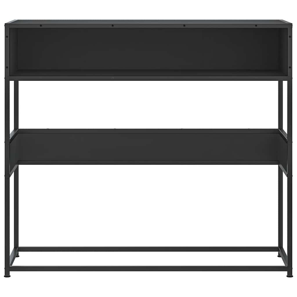 konzolni stol crni 90x35x80 cm konstruirano drvo
