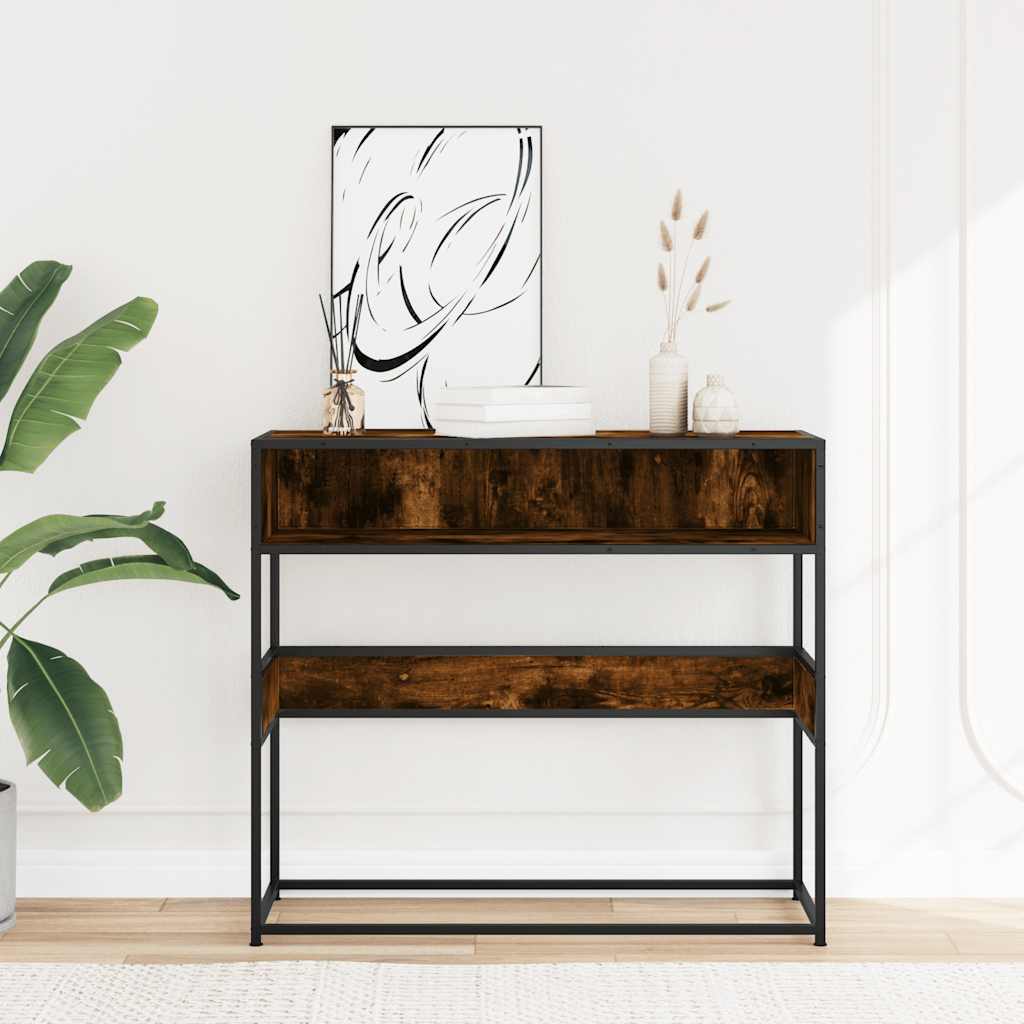 Konzolni stol boja hrasta 90x35x80 cm od konstruiranog drva
