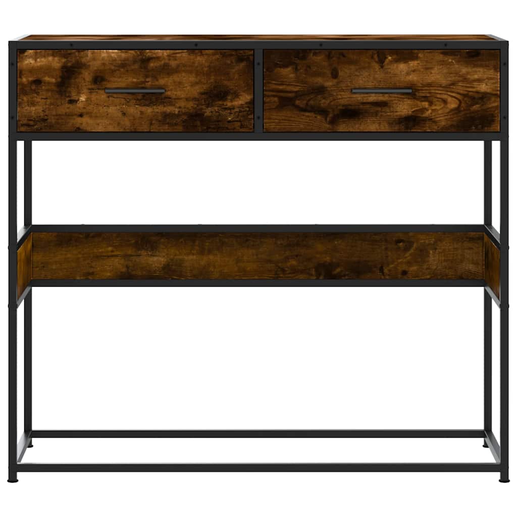 Konzolni stol boja hrasta 90x35x80 cm konstruirano drvo