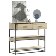 Konzolni stol boja hrasta sonome 90x35x80 cm konstruirano drvo