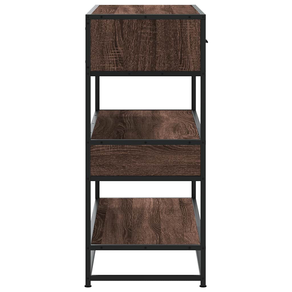 Konzolni stol boja hrasta 90x35x80 cm konstruirano drvo