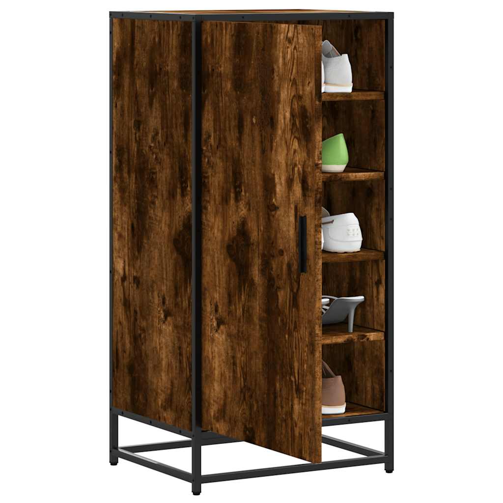 Stalak za cipele boja hrasta 48x38x97,5 cm konstruirano drvo