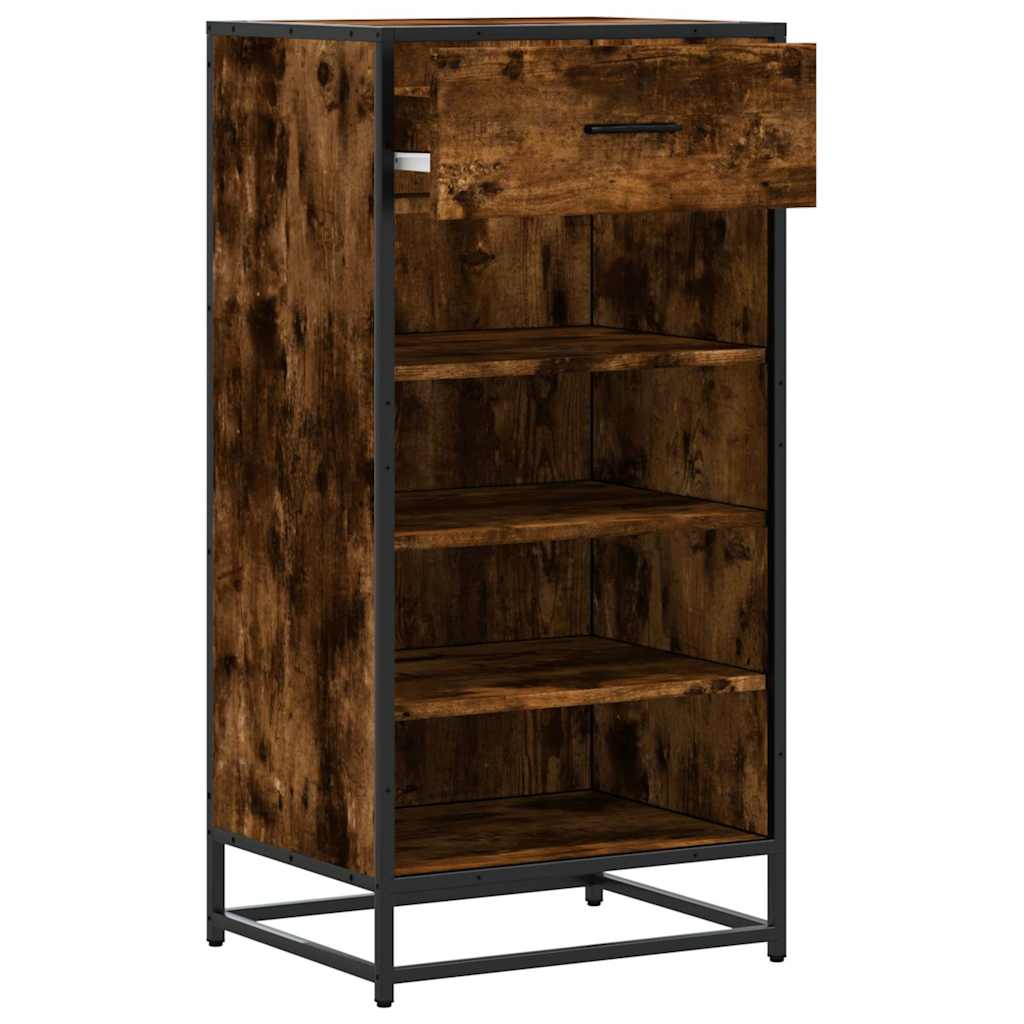 Stalak za cipele boja hrasta 48x38x97,5 cm konstruirano drvo