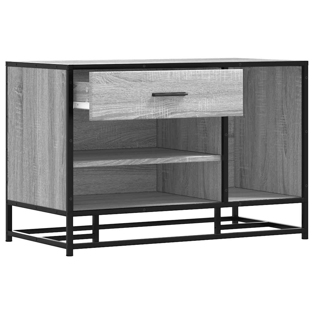 Klupa za cipele Siva Sonoma Konstruirano drvo i metal