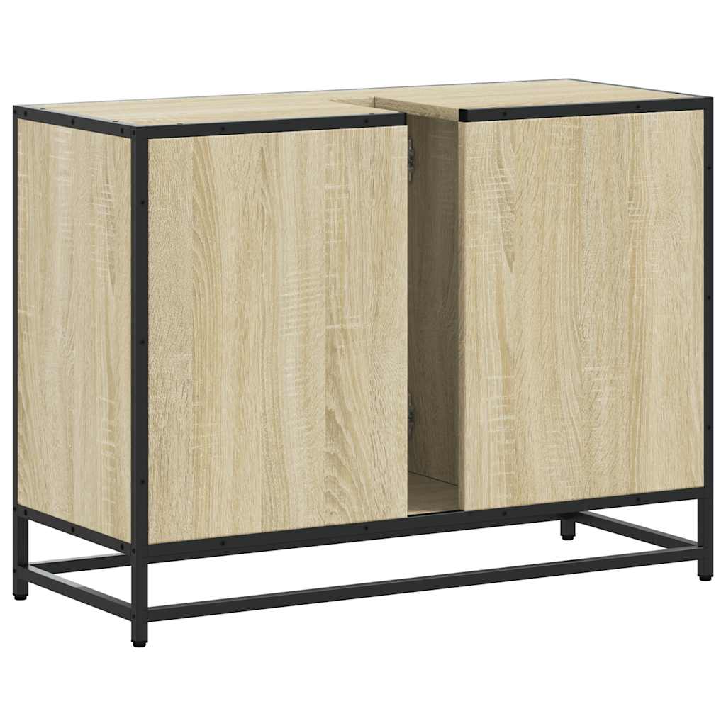 Kupaonski ormarić za umivaonik boja hrasta 80x33x60 cm drveni