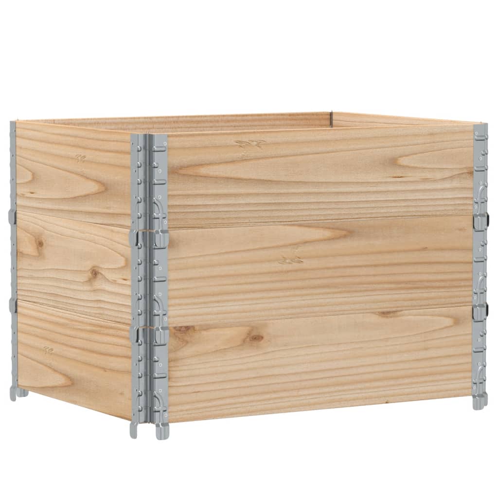 Okviri za palete 3 kom 80 x 60 cm od masivne borovine