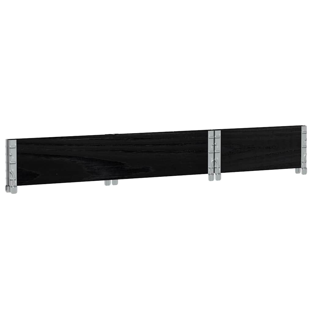 Vrtna sadilica crna 100x50 cm od masivne borovine