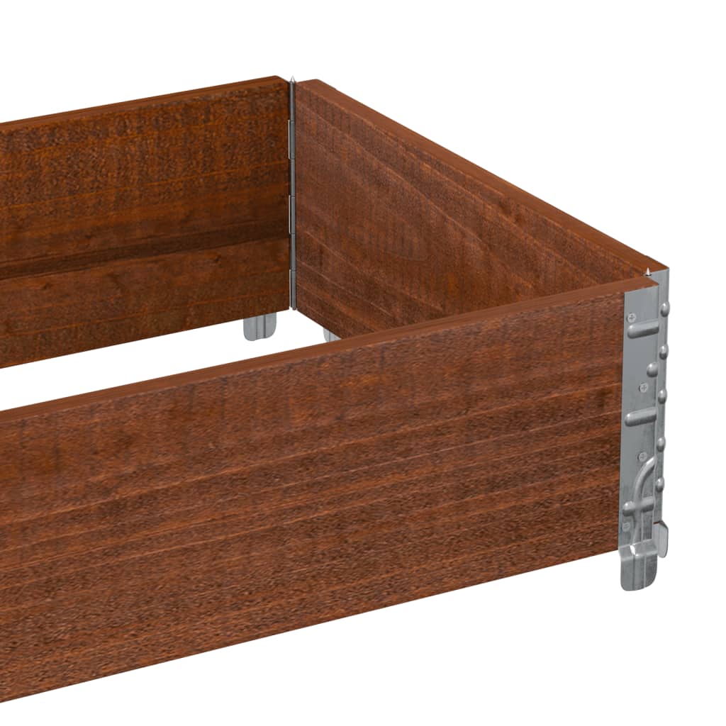 Vrtna sadilica smeđa 100x50 cm od borovine
