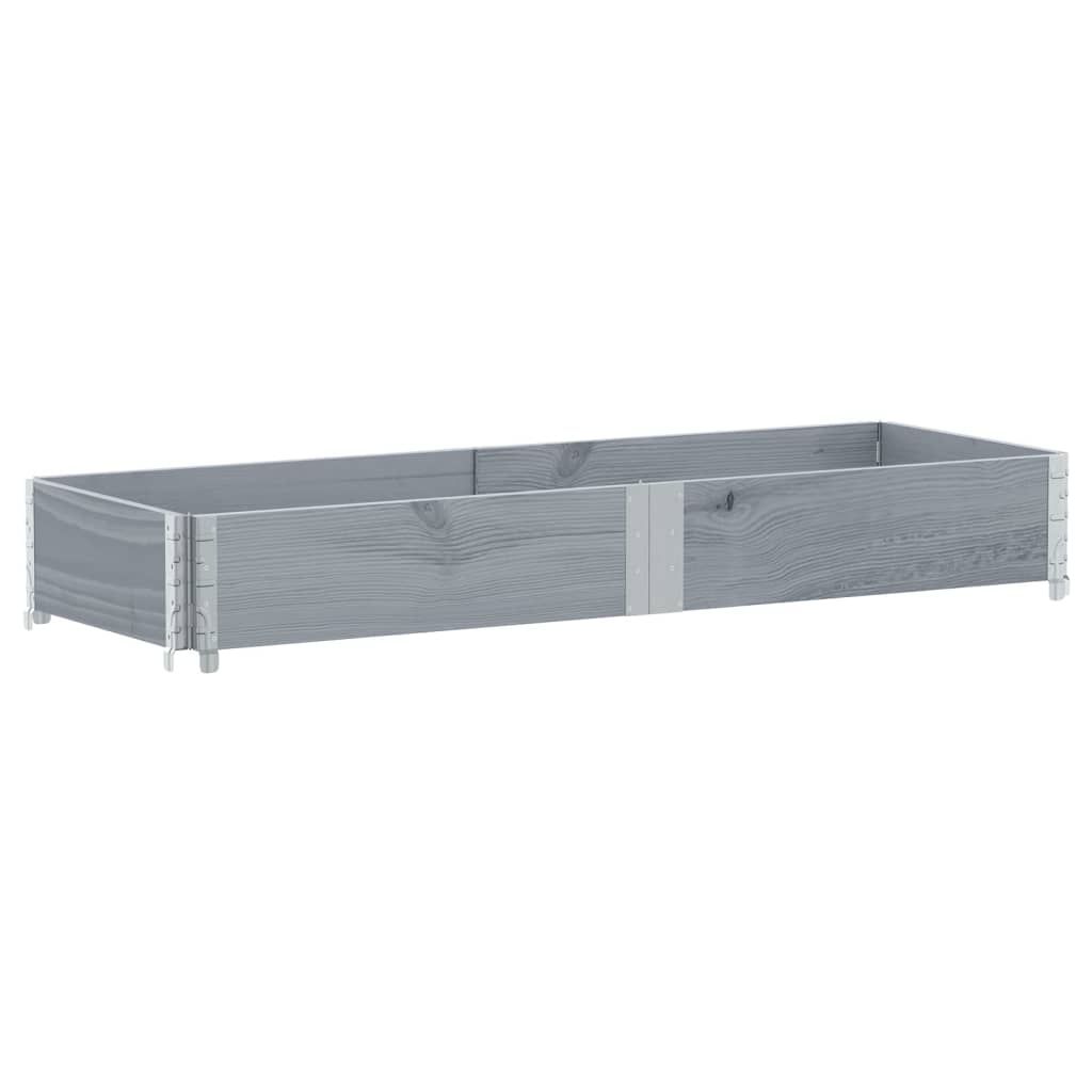 Vrtna sadilica siva 150x50 cm od masivne borovine