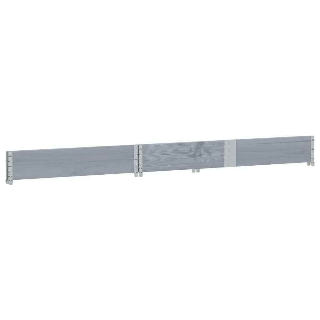 Vrtna sadilica siva 150x100 cm od masivne borovine