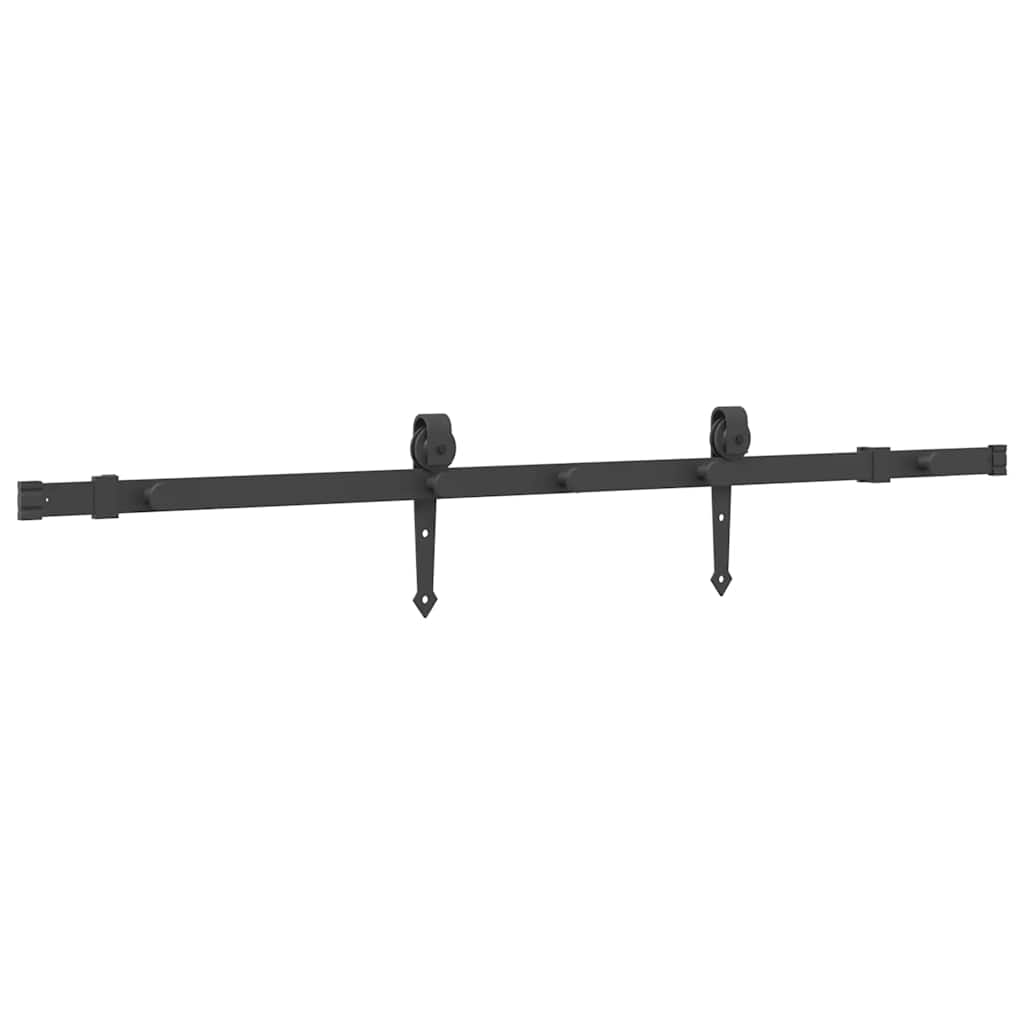 Pribor za klizna vrata 152,5 cm čelični crni