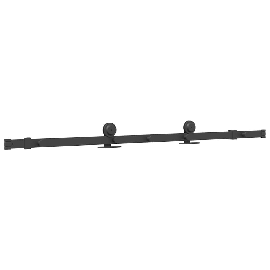 Pribor za klizna vrata 152,5 cm čelični crni