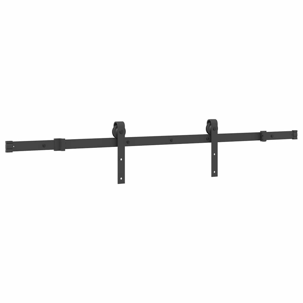 Pribor za klizna vrata 152,5 cm čelični crni