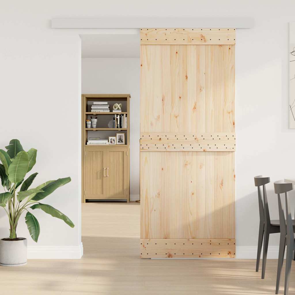 Pribor za klizna vrata 183 cm od aluminijske legure srebrna