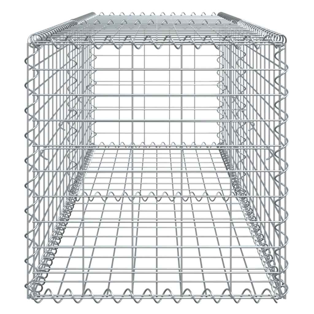 Gabionska košara s poklopcem 200x50x50 cm od pocinčanog željeza