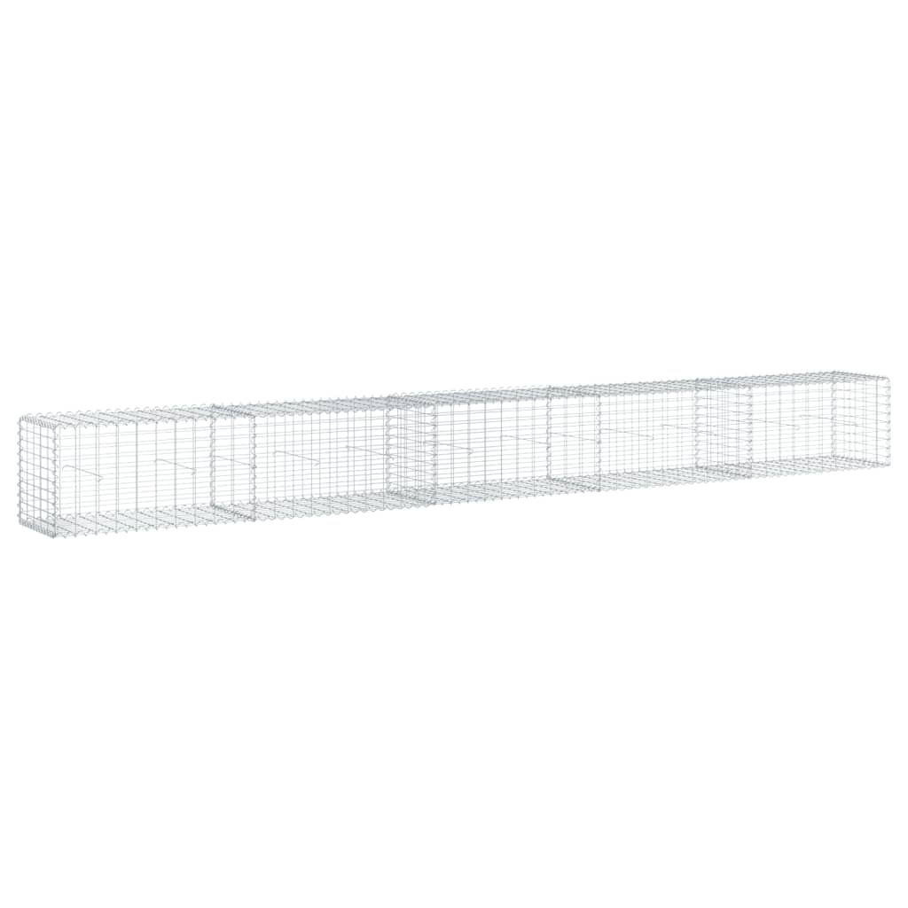 Gabionska košara s poklopcem 500x50x50 cm od pocinčanog željeza