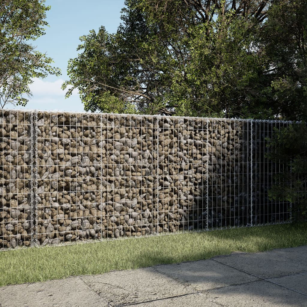 Gabionska košara s poklopcem 200x50x100 cm pocinčano željezo