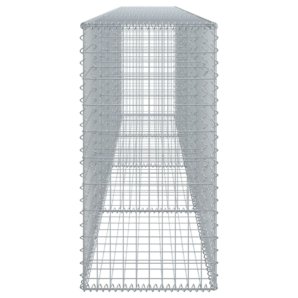 Gabionska košara s poklopcem 400x50x100 cm pocinčano željezo