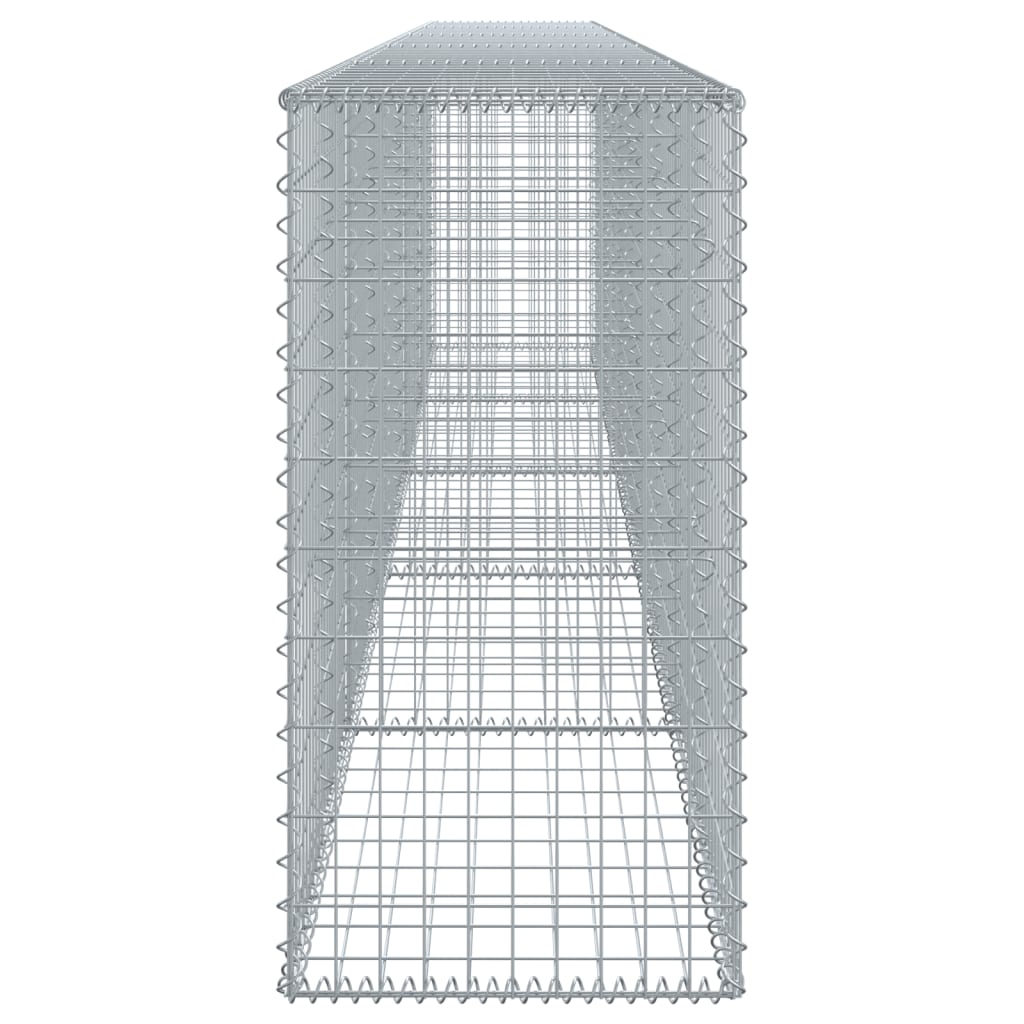 Gabionska košara s poklopcem 500x50x100 cm pocinčano željezo